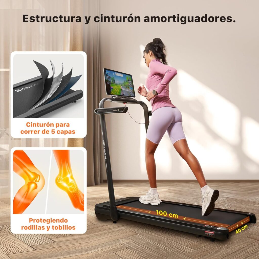 Mobvoi Home Treadmill SE: cinta de correr plegable 3 en 1 para casa y oficina. 